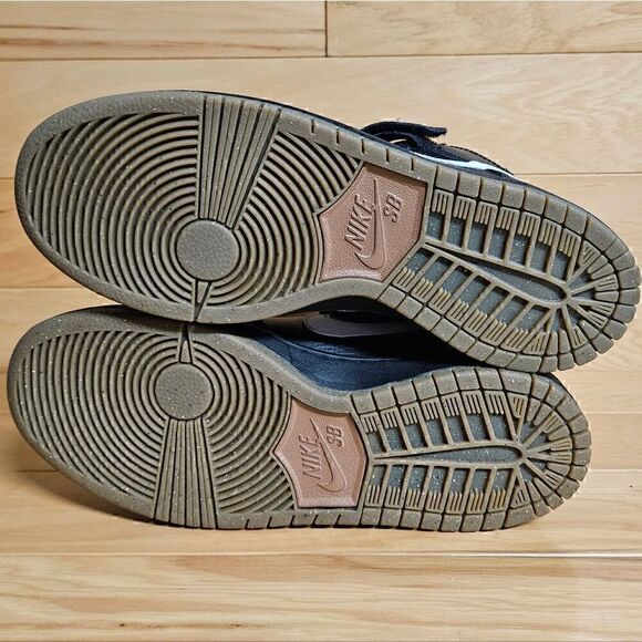 Nike Dunk Mid Pro SB Size 8 Black White Anthracite Gum 2012 Mens Shoe 314383 016 - Picture 4 of 12